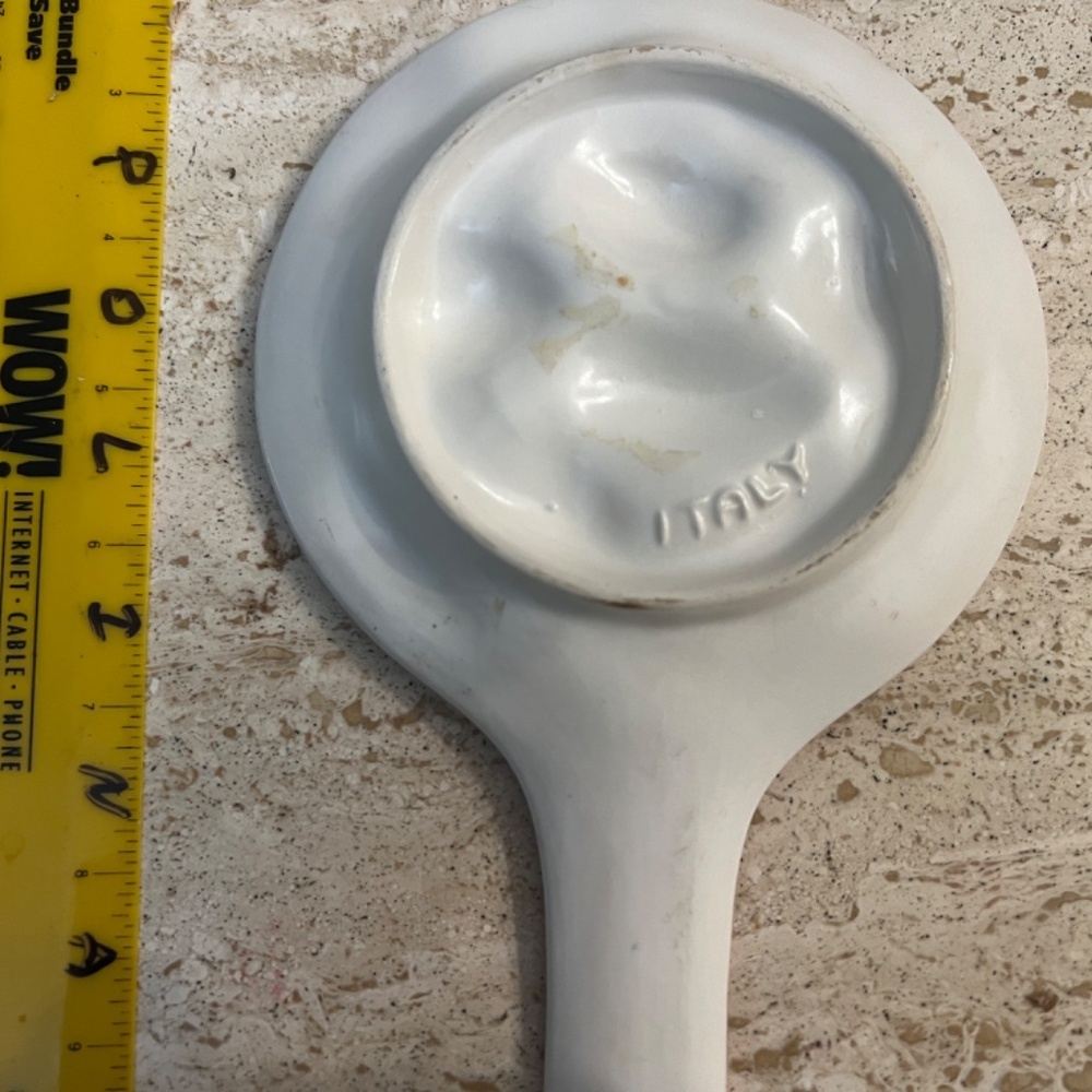 Unique Pink Hanging Decorative Ceramic Miniature Skillet/3D Oysters Made/Italy - Picture 2 of 4
